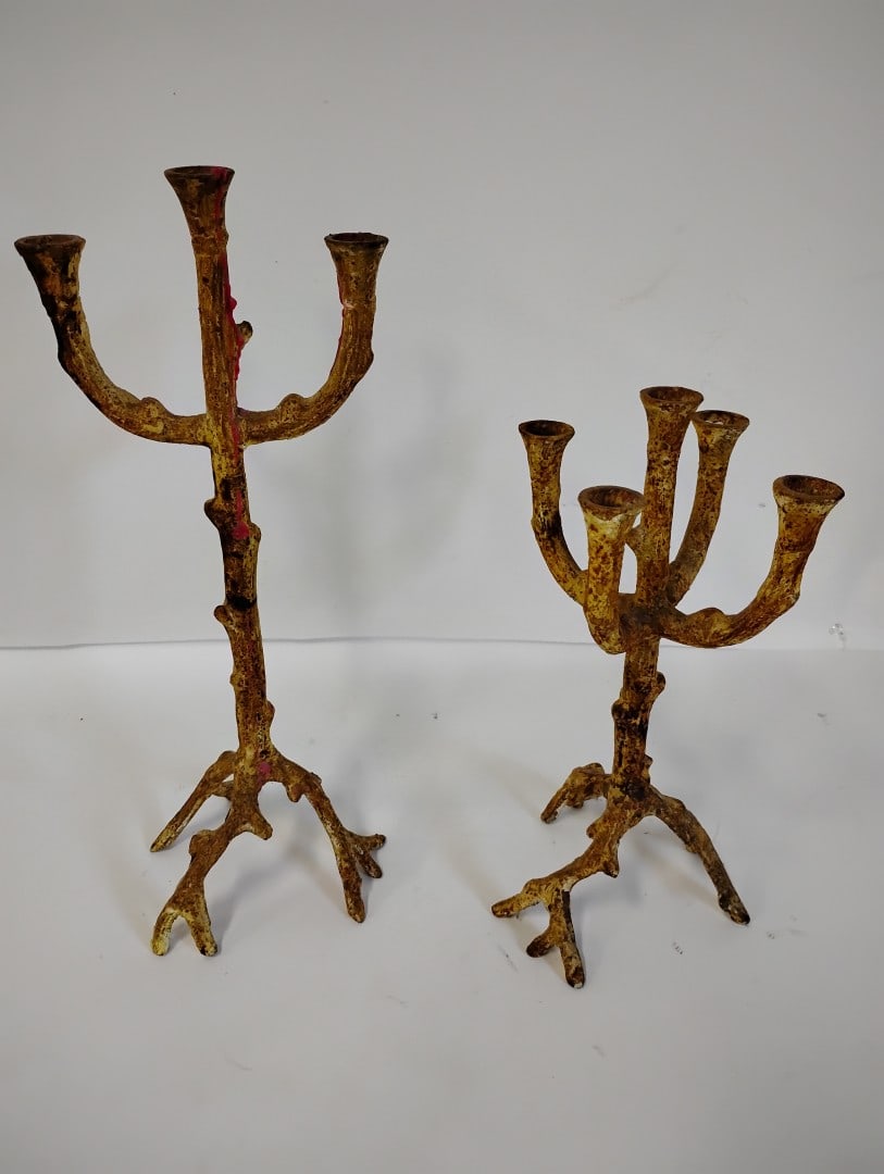 Vintage Cast Iron Candleholders (2) (1 of 3)