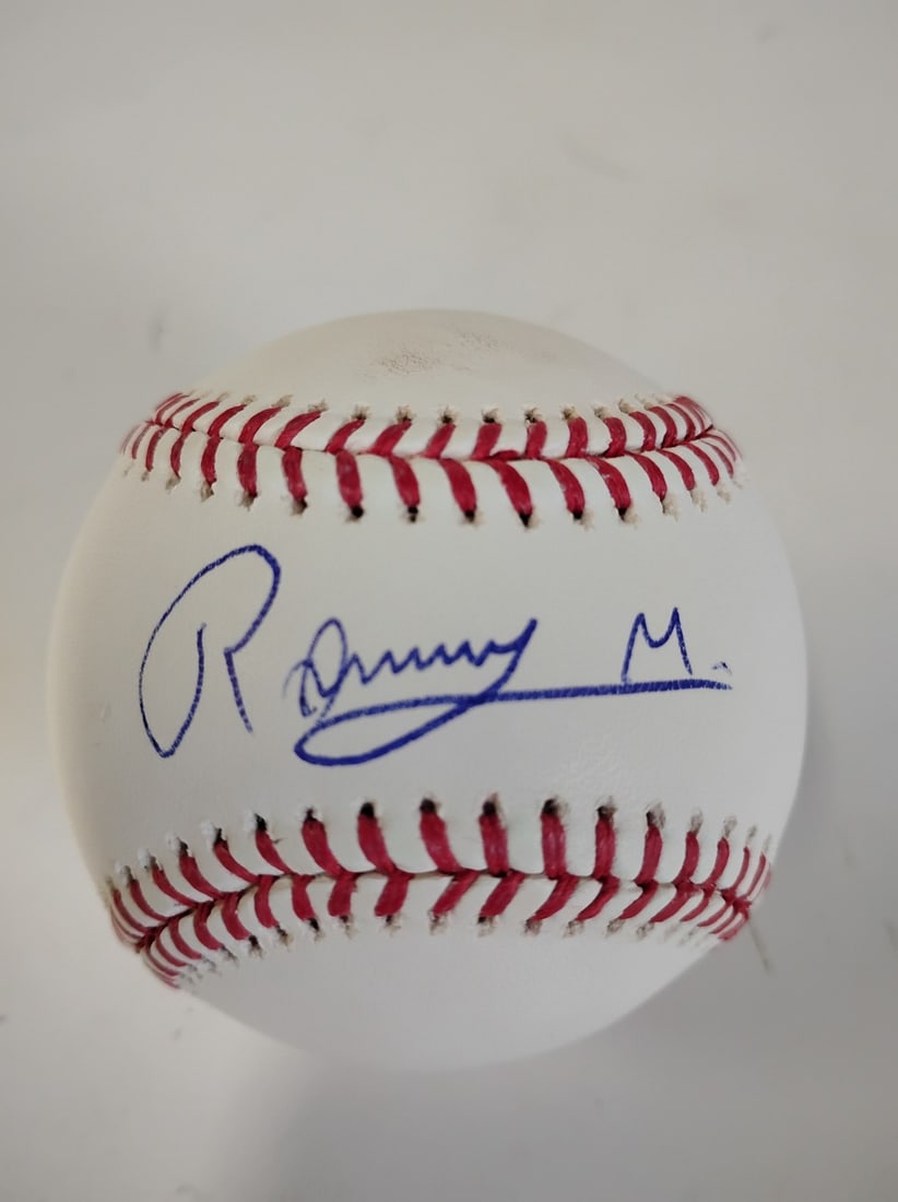 Ronny M signed baseball