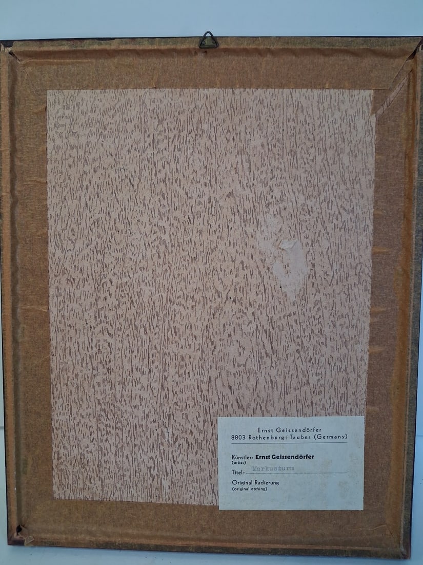 Ltd. Etching Ernest Geissendorfer - 3