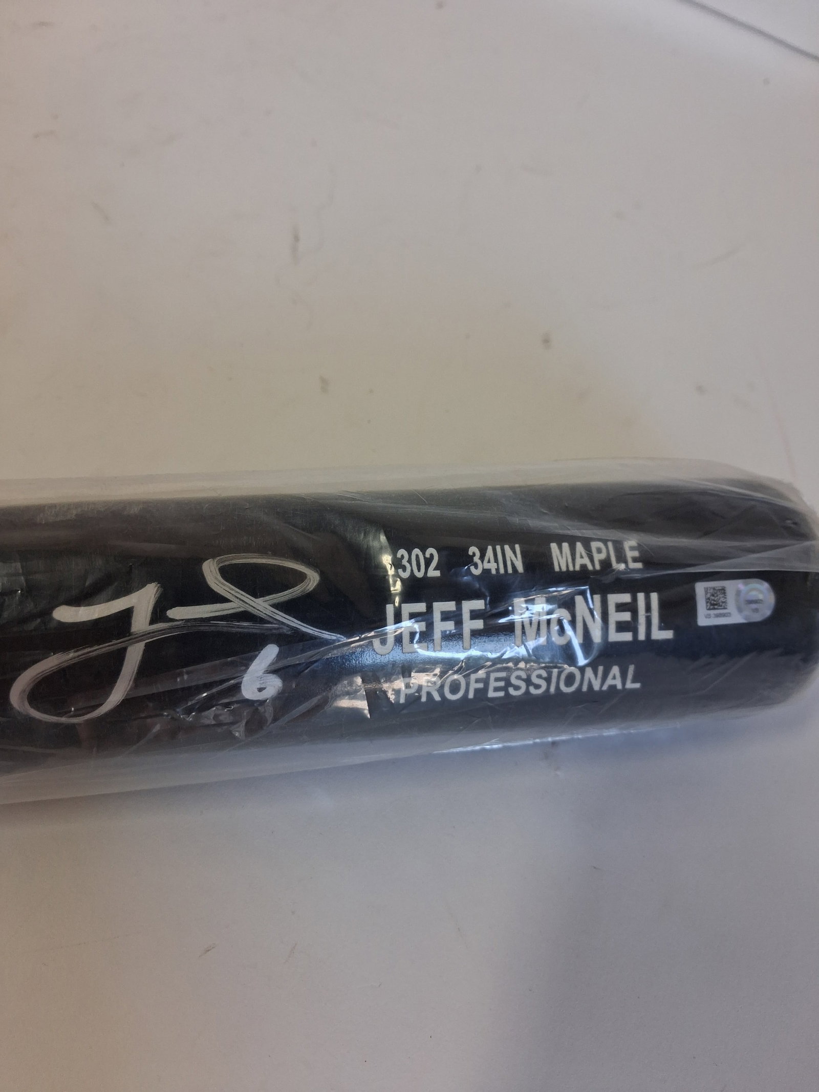 Jeff McNeil Autographed Bat (1 of 3)