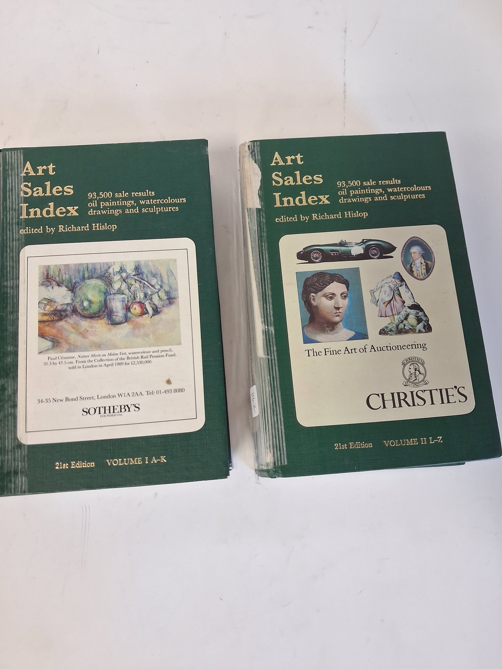 Sotheby's Art Sales Index-2 Volumes 21st ED (1 of 2)