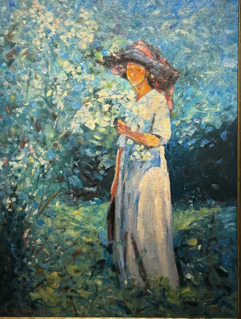 Louis Ritman; Important American Oil "Spring Blossoms" Signed - 2