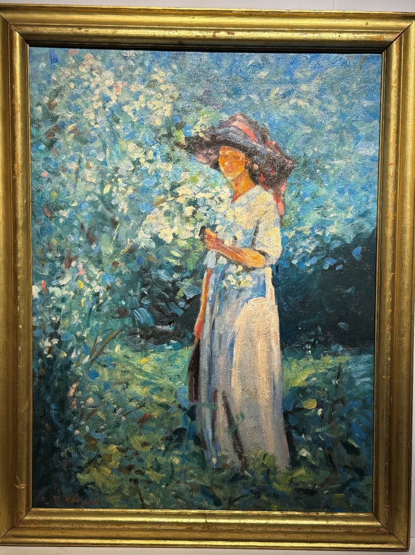 Louis Ritman; Important American Oil "Spring Blossoms" Signed - 3