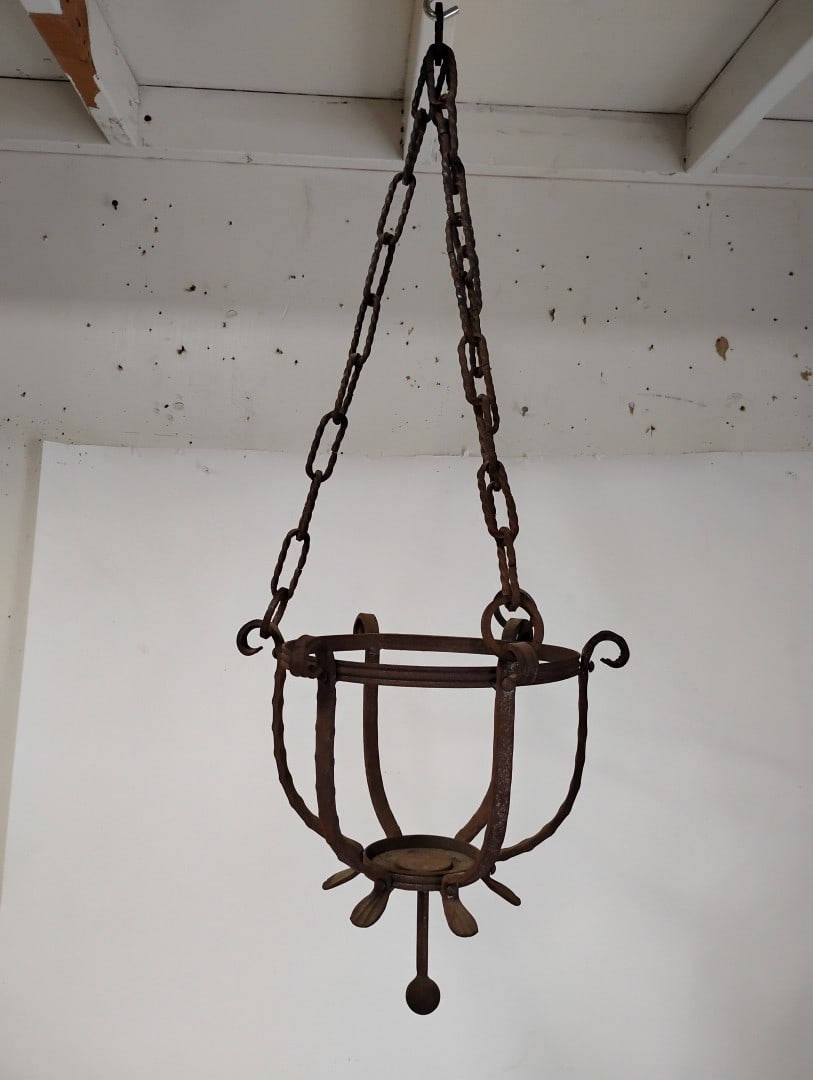 Vintage Metal Hanging Planters (1 of 3)