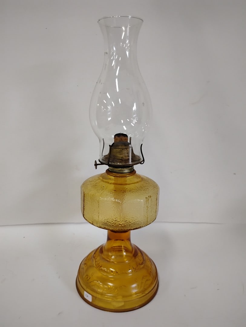 Antique Glass Oil Lamp (1 of 3)