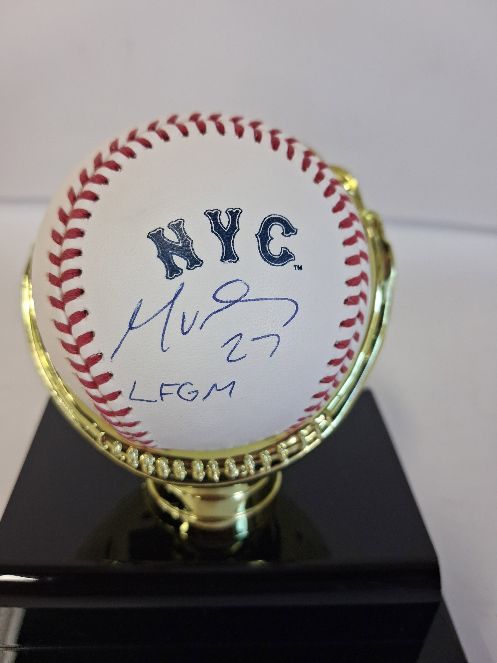 Mark Vientos Autographed Baseball (1 of 1)