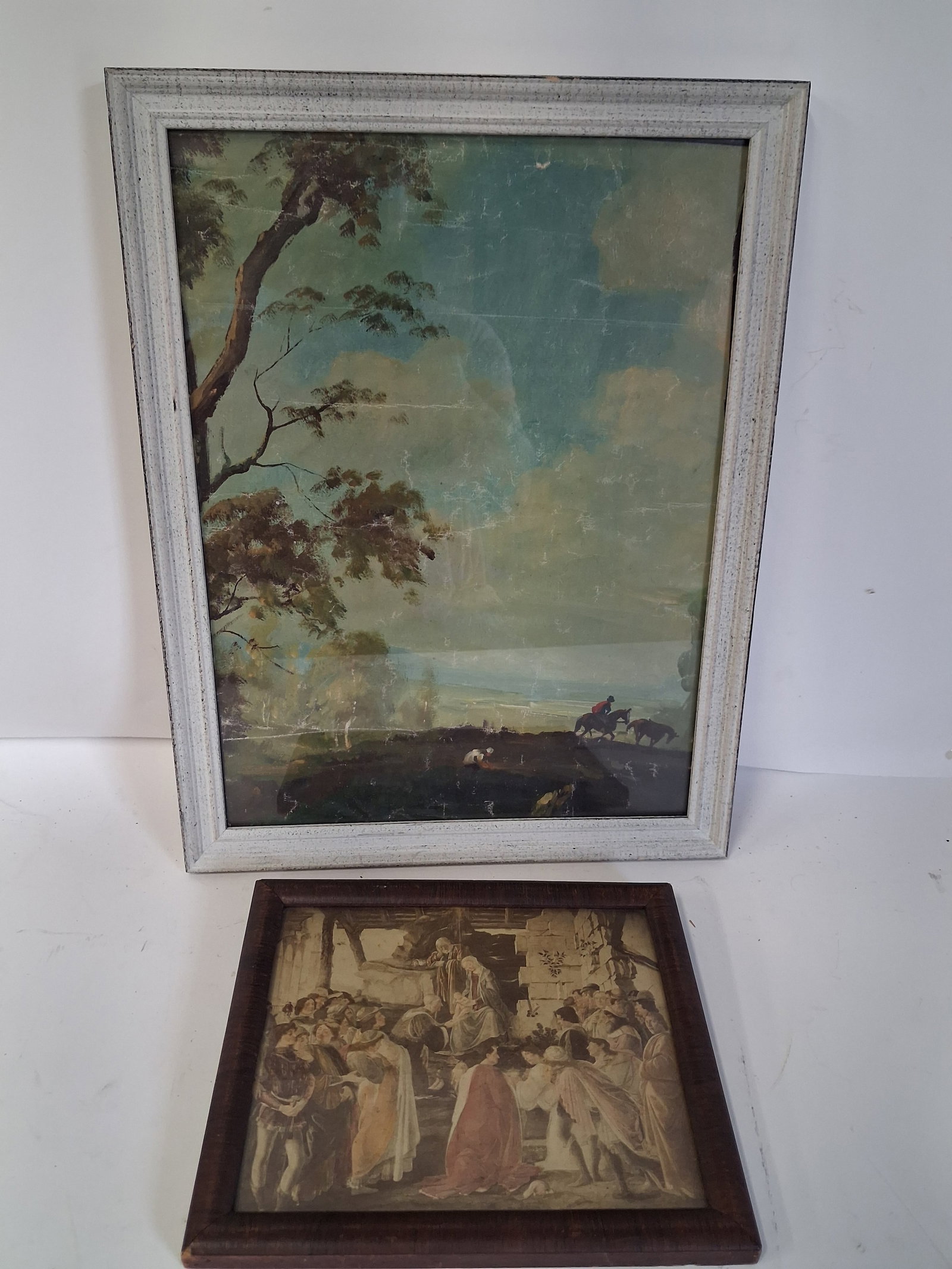 Oil Western Scene and a Print (1 of 1)