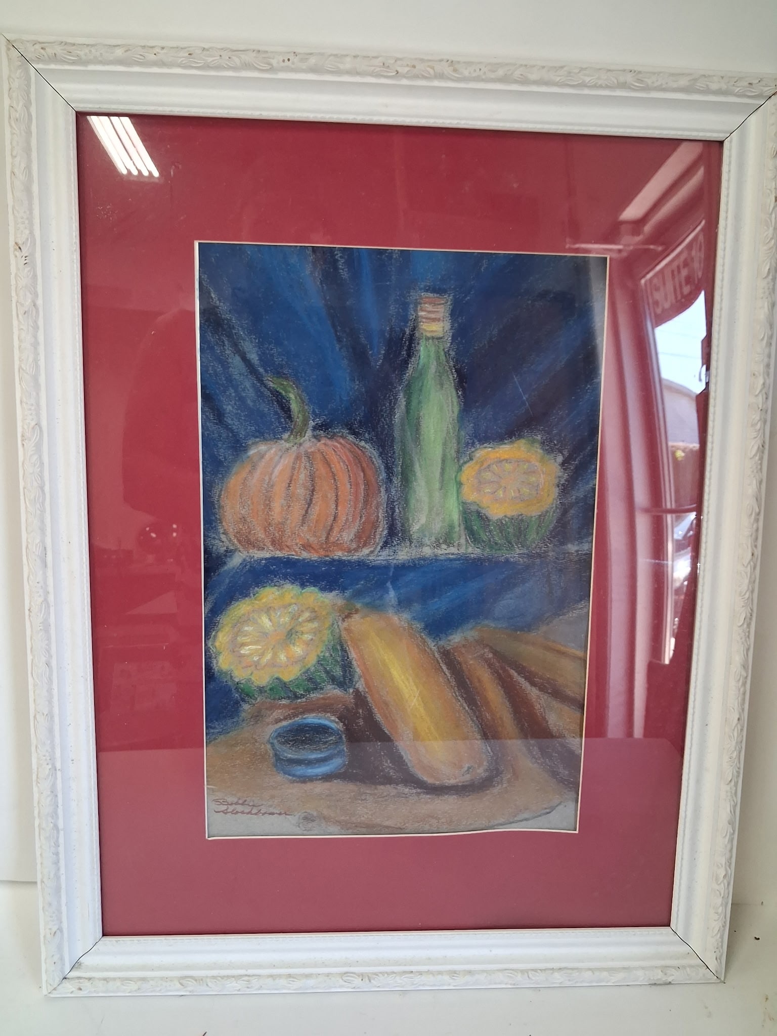 Bobby Slochlower Pastel Fall Harvest: 27 1/4" x 21"