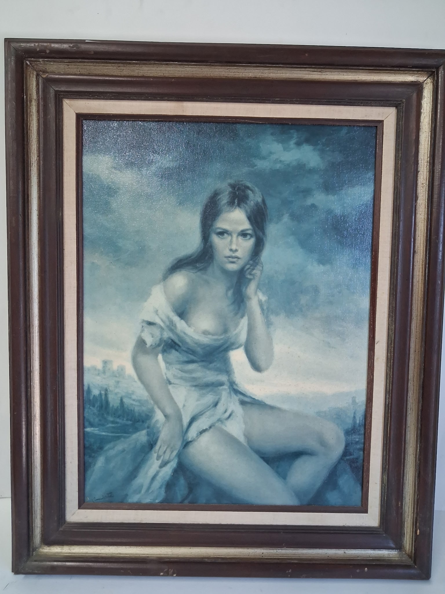 Oil on Board. Sgd. Vimciatio.. Broke Silence: 32 1/2" x 26 1/2