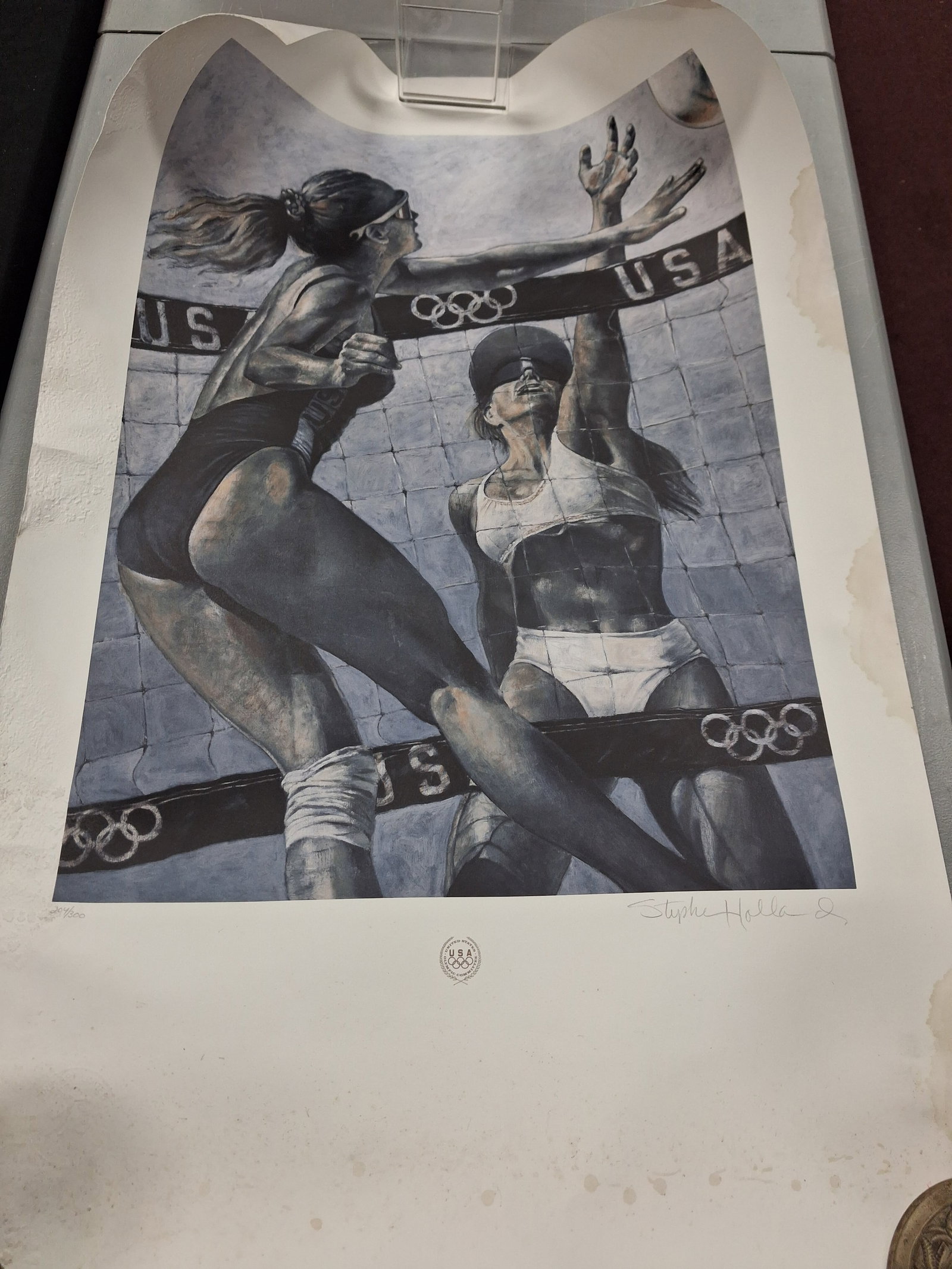 Ltd Ed. Litho. US Olympic Comm. 204/300 Sgd. Stephen Holland (1 of 3)
