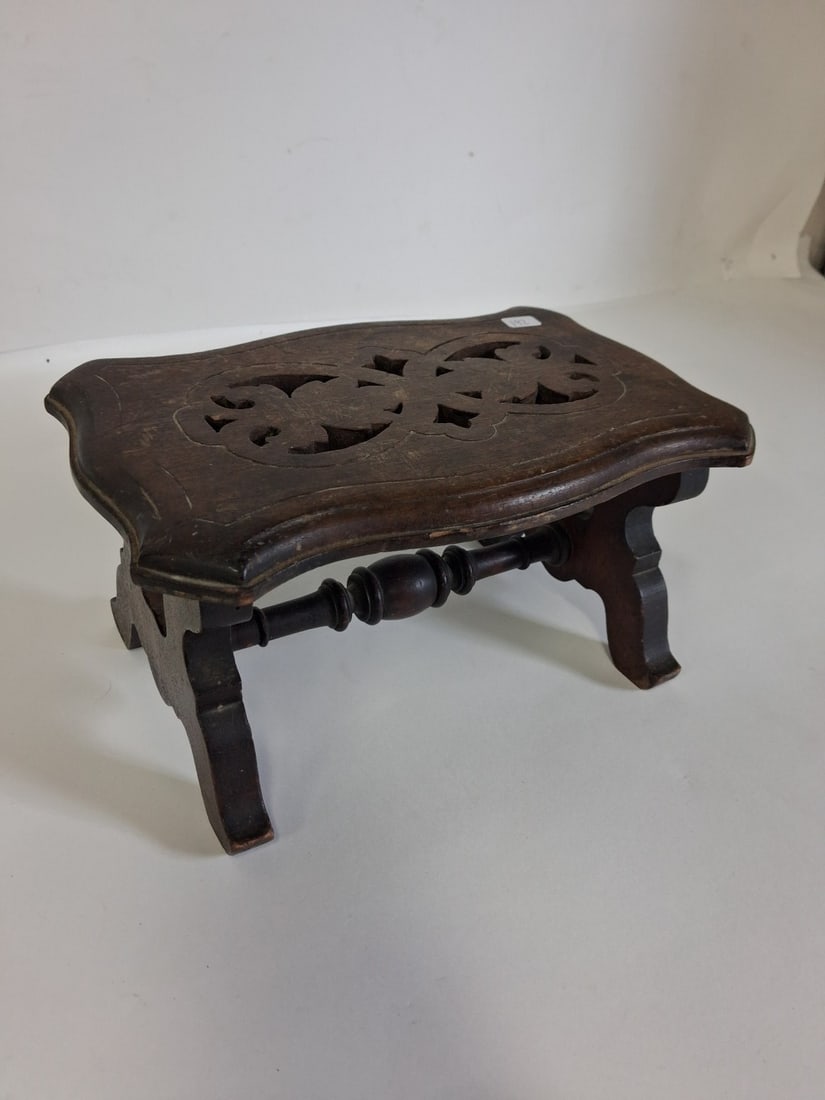 Vintage Wooden Foot Stool (1 of 4)