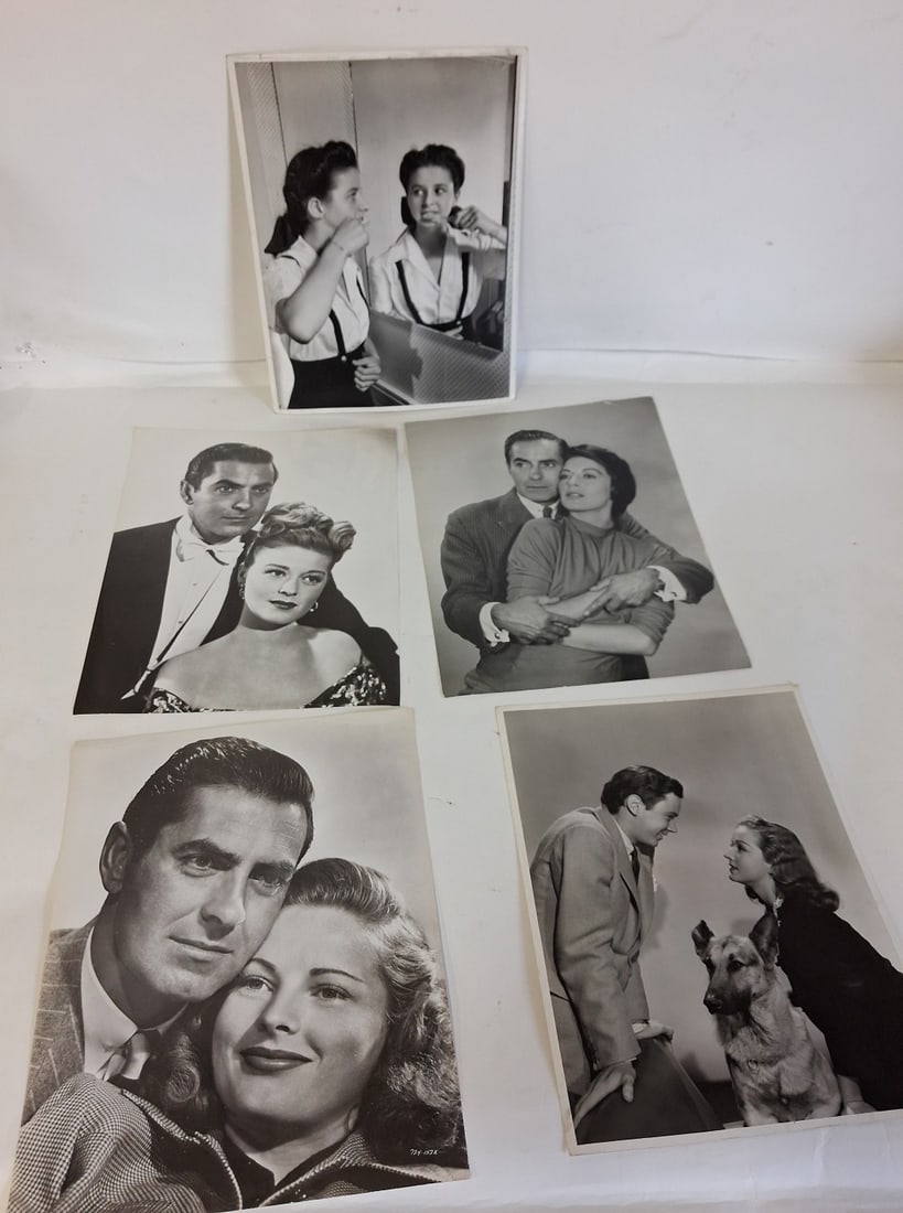 Oversized Movie Photos (5): Bonita Granville and Ray McDonald, 1941 MGM photo by Carpenter, MGM Photo for Babes and Broadway, etc. All are 13"H by 10.5"W