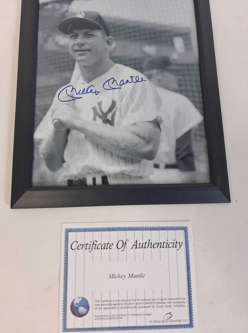 Mickey Mantle Signed Photograph (1 of 3)