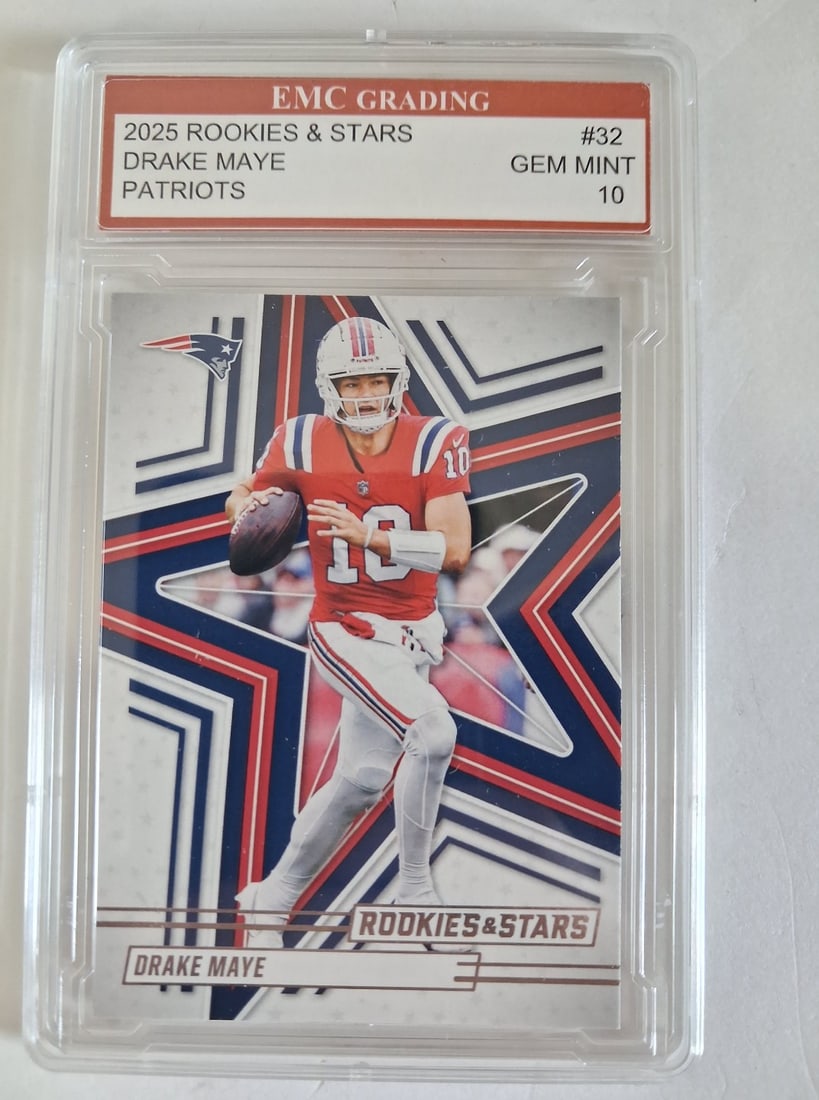 Drake Maye 2025 Rookies and Stars #32: Gem Mint 10
