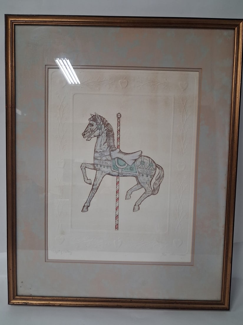 Oleon Ltd. Ed. Lithograph Flight of Fancy: 29 1/2"x 23 1/2'