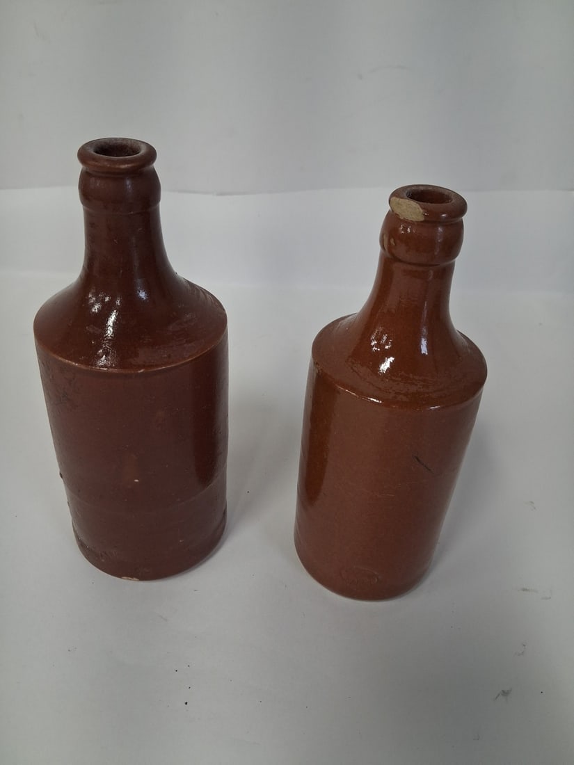 Pair of Ceramic Vintage Bottles (1 of 3)