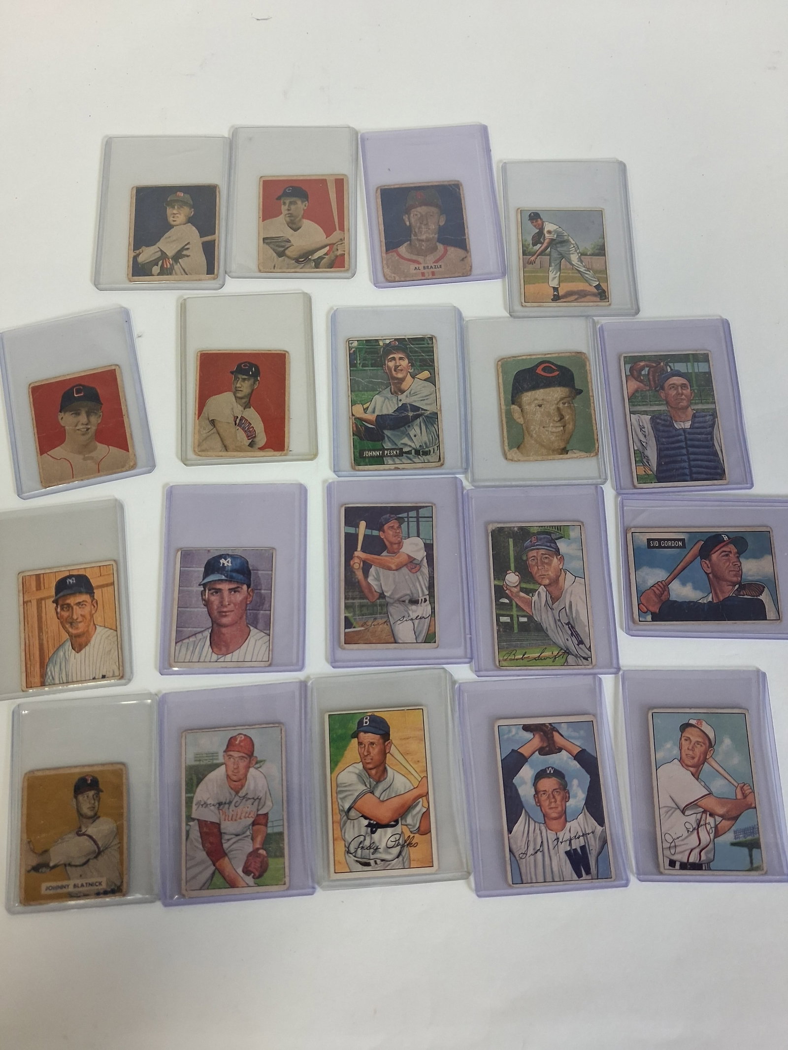 1949-1951 Baseball Trading Cards (19) (1 of 4)