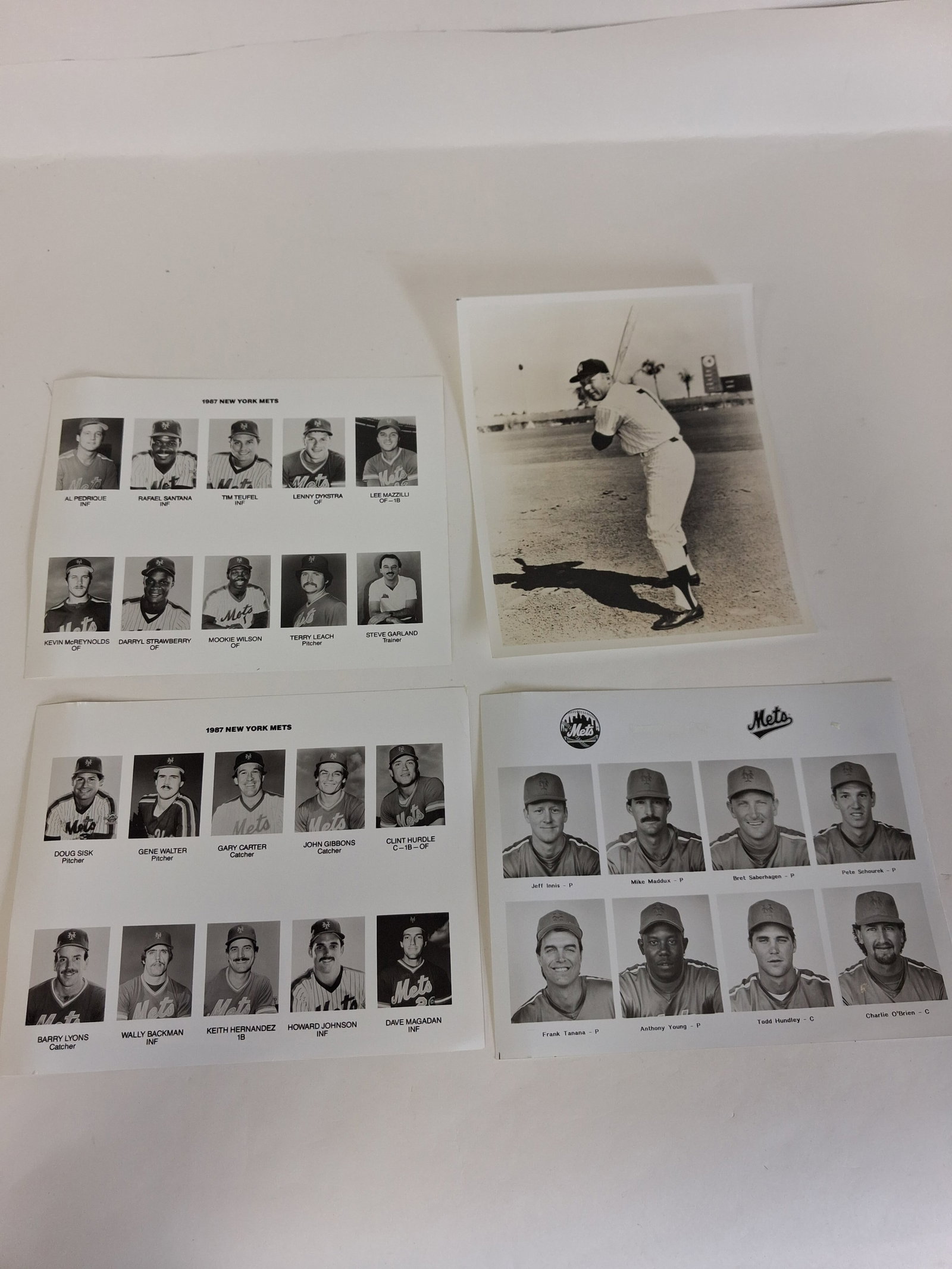 NY Mets 1987 (2) plus One Other & Mantle 4) (1 of 4)