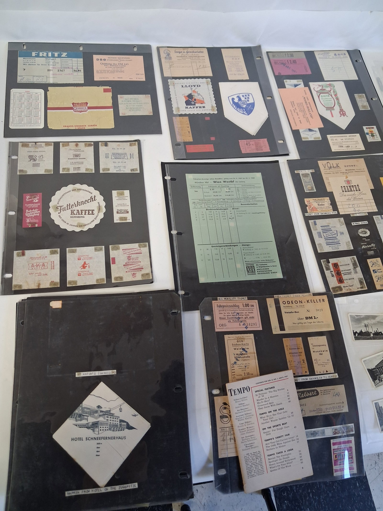 Large Collectors or Dealers Lot of Antique Ephemera: Hundreds of items to include German Die Wielt in Bildern cards, other German cards, Trumpf cards, German ship memorabiiia French paper, extensive lot for dealer or collectorl