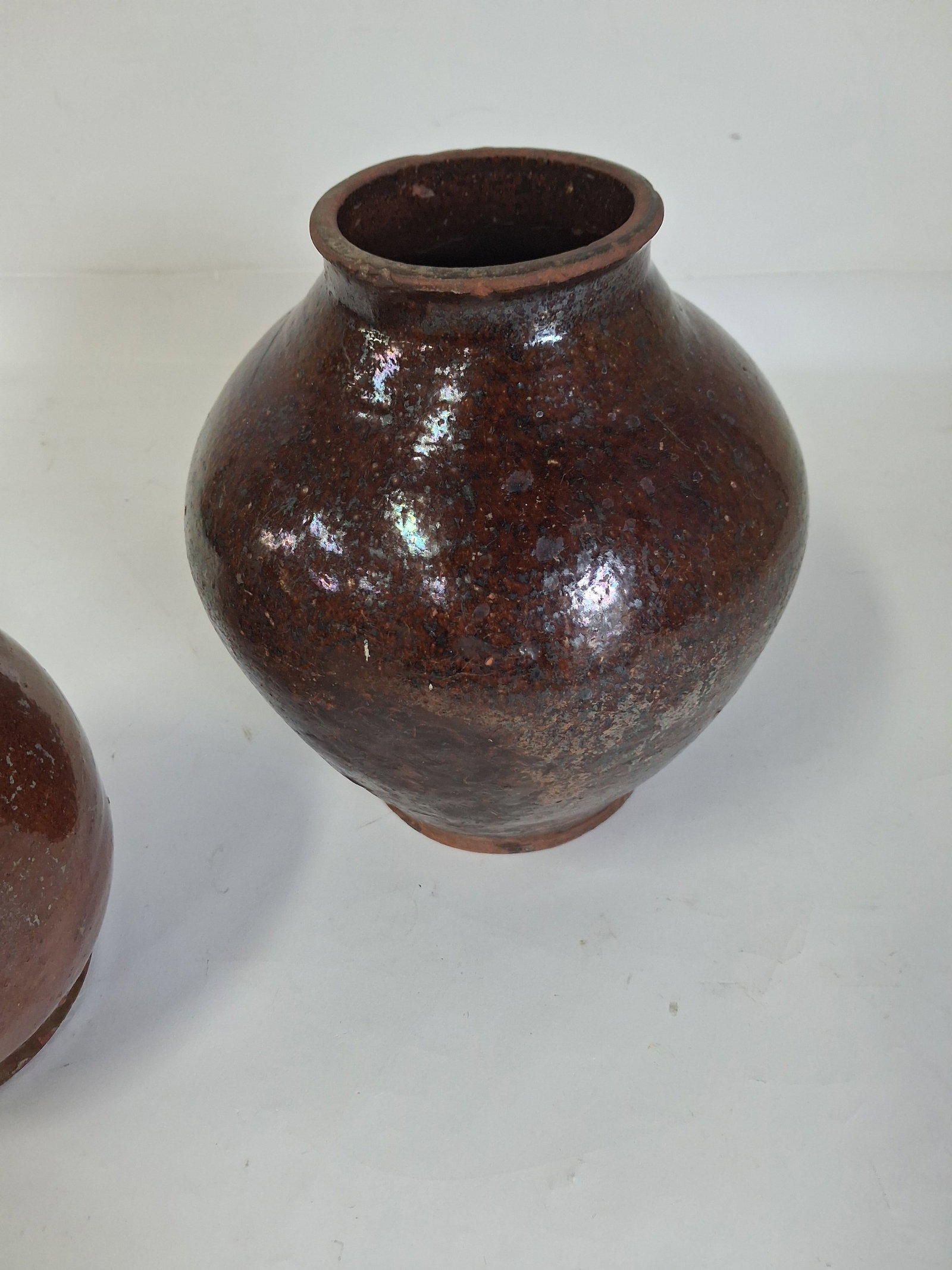 Brown Stoneware Jugs (2) - 3