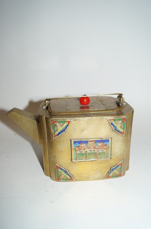 Antique Chinese Brass Teapot