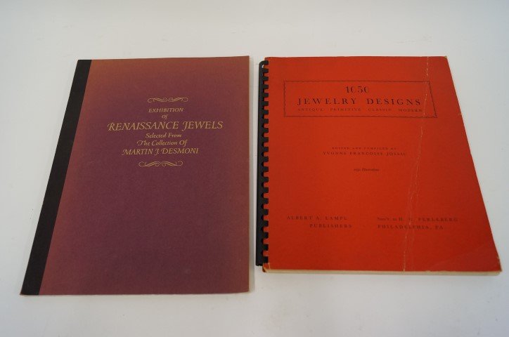 Two(2) Books: Antique Jewelry: Exhibition of the Renaissance Jewels, 1958; 1050 Jewelry Designs, 1946