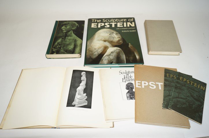 Jacob Epstein; Eleven(12) Books and Catalogues: The Sculpture of Epstein; Epstein, An Autobiography; The Sculptor Speaks;