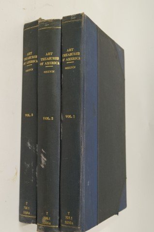 Three(3) Volumes: Art Treasures of America: Edited by Edward Strahan, pseudonym Earl Shinn. Published, George Barrie - Philadelphia. 761/1000. Oversized B&W plates. 17in. X 11in.