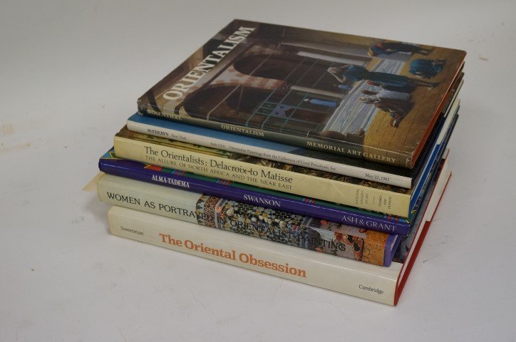 Six(6) Books: Orientalism Painting: Swanson, Alma-Tadema; The Orientalists: Delacroix to Matisse; Sweetman, The Oriental Obsession; Women as Portrayed in Orientalist Painting; Rosenthal, Orientalism; Sotheby's: Orientalist Paintings fro