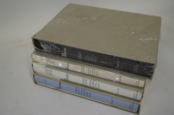 Pascin Catalogue Raisonne - 4 Vols: Yves Hemin. Guy Krohg. Klaus Perls. Abel Rambert. Editions Abel Rambert. Tom I, II, III and IV. still in original wrappers and sleeves. Never opened.