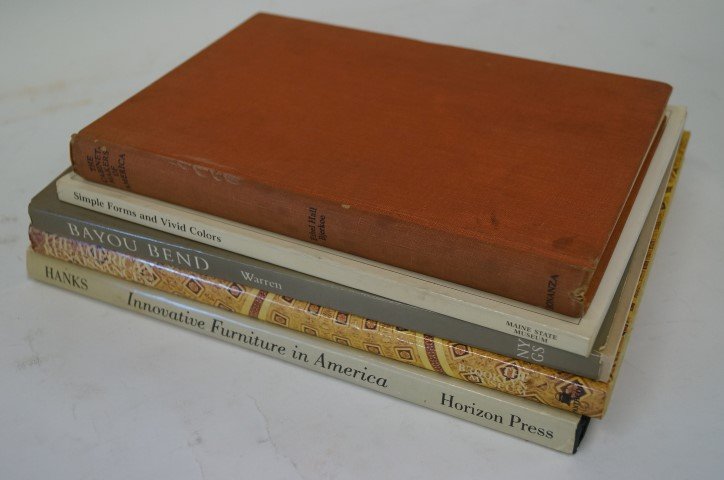 Classica American Furniture Books (5): Bjerkoe, Ethel Hall The Cabinetmakers of America (1957); Simple Forms and Vivid Colors Pat by the Main State Museum; Innovative Furniture in America 1800 to the present by David A Hanks; The American 