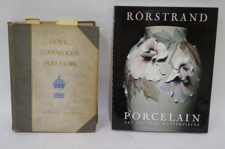 Two(2) Books: Porcelains: Hayden, Royal Copenhagen Porcelain; Rorstrand Porcelain: Art Nouveau Masterpieces