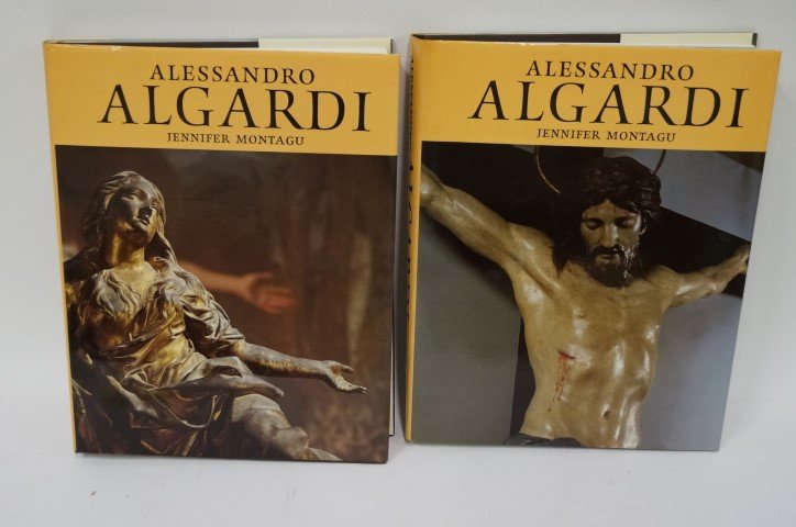 Two(2) Volume Set: Alessandro Algardi: Jennifer Montagu. Published, Yale University Press, New Haven and London. 1985. Two(2) volume set.