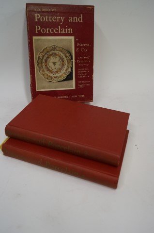 Cox. Warren. Pottery and Porcelain.: Two volumes in protective sleeve. The Art of Cermaics. Oriental. European. English. American. 3000 illustrations. Complete tables of Marks. Crown Pub, NY.