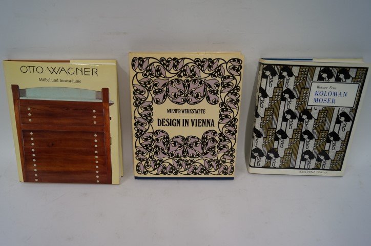 Three(3) Books: Wagner, Moser & The Wiener Werkstatte: Asenbaum. Otto Wagner: Mobel und Innenraume; Werner Fenz. Koloman Moser; Wiener Werkstatte: Design in Vienna.