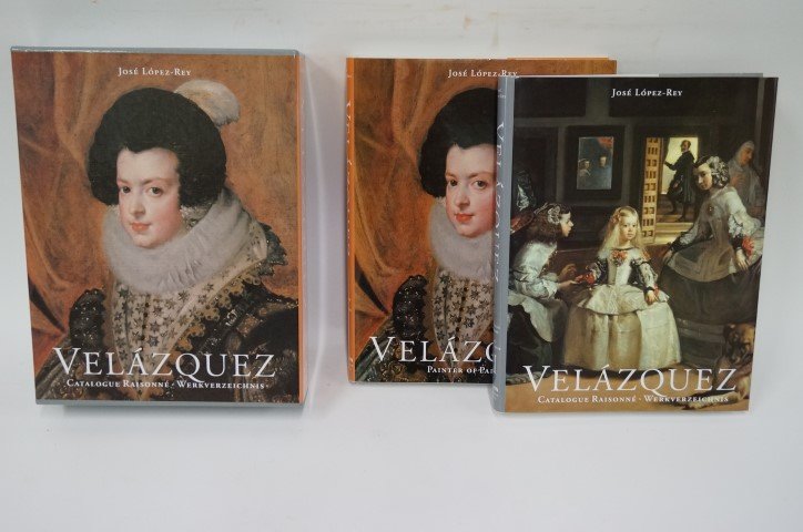 Two(2) Volume Set: Velazquez- A Catalogue Raisonne: Jose Lopez-Rey. Published by Taschen. 1996. Two(2) volume set. Illustrated in color and B&W.