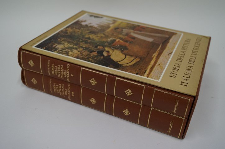 Two(2) Volume Set: Storia Della Pittura Italiana: Mario Monteverdi. Published: Bramante Editrice. Illustrated in color and B&W.