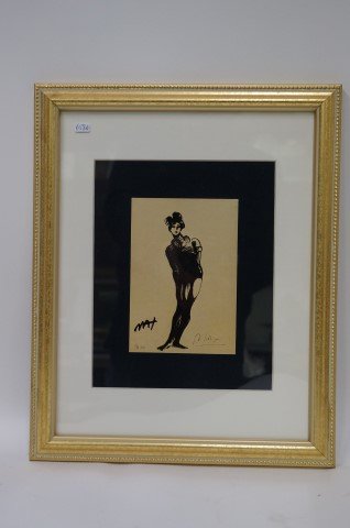 Peter Max print signed: The Mine. 1980. Signed in black felt pen; 6.5in. X 4.5in.