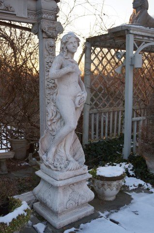 Venus Stone Statuary: Carved Stone. Imported from Earkins, NYC