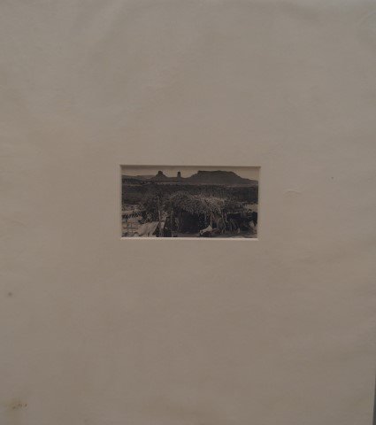Photograph - Navajo Summer Hogan by Gilpin: "Navajo Summer Hogan" by Laura Gilpin. Meridian Gravure - 1930's postcard. Published by Gilpin Publishing Co. Colorado Springs.