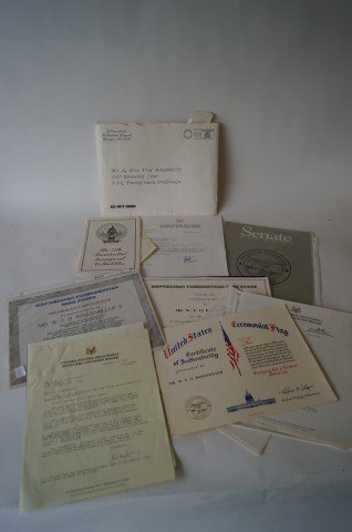 Bush-Cheney Inaugural Invitation 2001 (23): Embosssed with gold seal 2001 Inauguration of President and Vice-President, an invitation to the inauguration of George Walker Bush and Richard Bruce Cheney on Sat. Jan. 20th 001 in Washington. In the