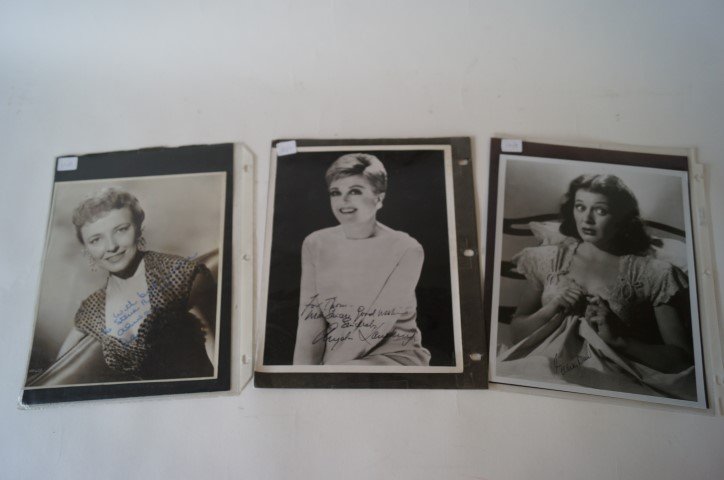 Sgd. Actress Photographs: All signed in ink, Angela Lansbury, Glenda Jackson, Ellen Drew and Laraine Day Four in the lot 8" x 10"