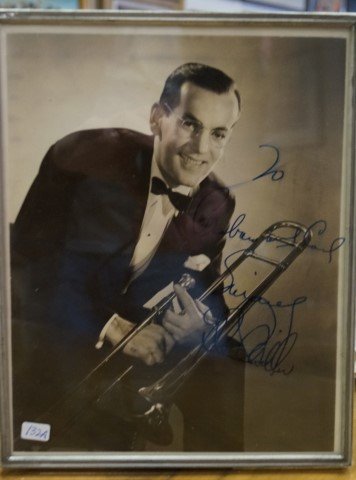 Glenn Miller Autographed Photo: Signed in blue ink; 8in. X 10in.
