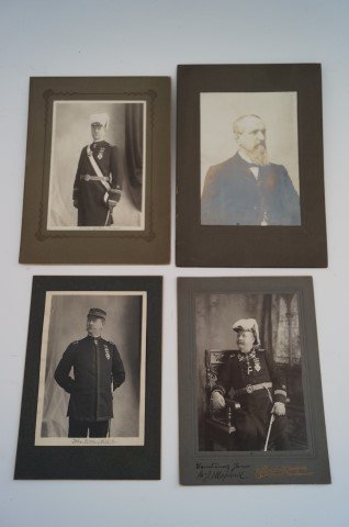 Four Photographs: Olliver's Photographic Art Studio, 466 Fifth Ave, Brooklyn, NY; John Little, P.G.C. by Vaupel, 734 Lexington Ave, NYC (2); The fourth by Maples, Newburgh, NY. 5"x7" (2) and 6"x8" (2)