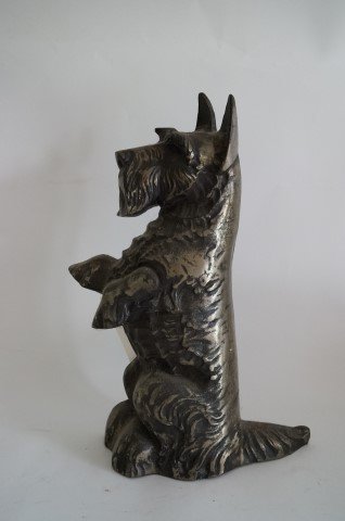 Cast Iron Scottie Doorstop: 16 1/2"h