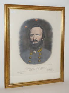 Engraving by A. B. Walter: Engraving after a real life photo of Stonewall Jackson; 27.5in. X 20in.(sigt size)