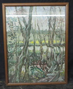 W.C. Landscape A. Lynch: 25x19