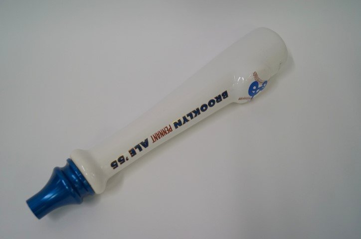 Advertising Tap Brooklyn Ale: Porcelain advertising tap for Brooklyn Pennant Ale, '55.