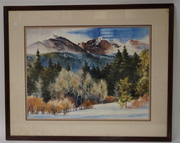 Sharon Hults Watercolor Sgd. - Dec 13, 2014 | Mid-Hudson Auction