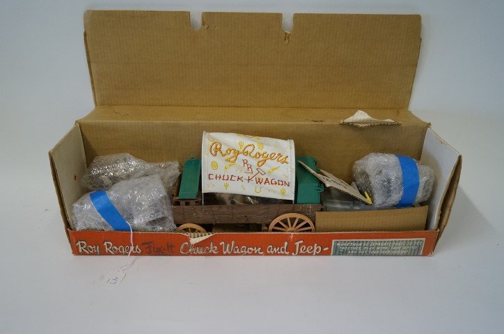 Ideal Roy Rogers Chuck Wagon toy: In original box. 8" x 24"